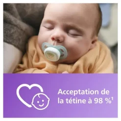 Avent Ultra Start sucette anatomique silicone 0-2 mois
