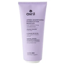 Avril après shampooing hydratation boucles bio