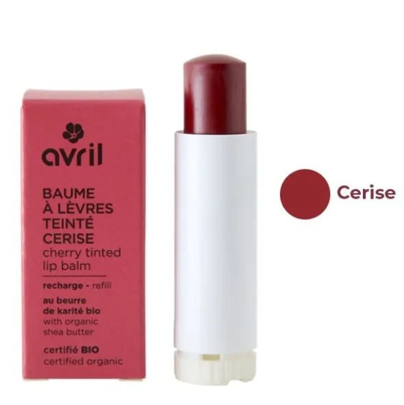Avril Baume à lèvres teinté bio rechargeable