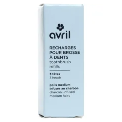 Avril recharges pour brosse à dents poils infusés au charbon