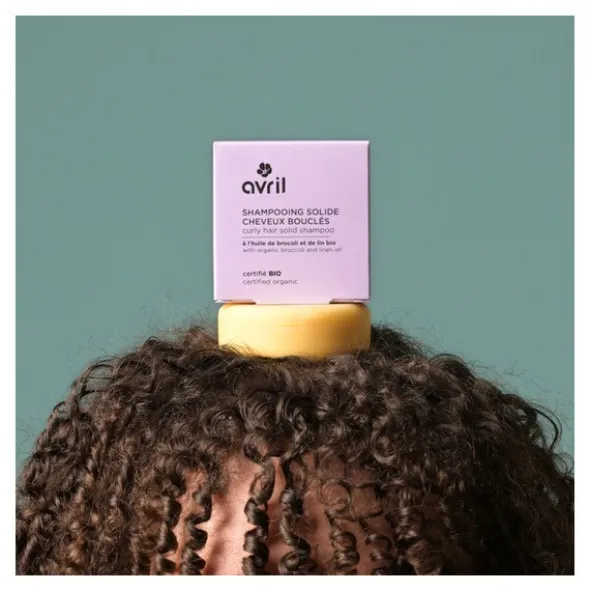 Avril shampooing solide cheveux bouclés bio