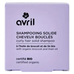 Avril shampooing solide cheveux bouclés bio