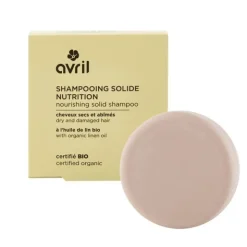 Avril Shampooing solide Nutrition cheveux secs et abîmés Bio