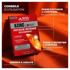 Azinc Expert Fatigue intense Epuisement comprimés