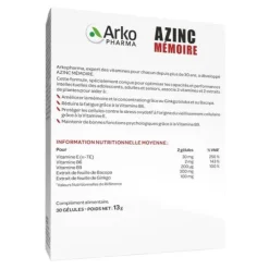 Azinc Mémoire Gélules