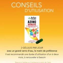 Azinc Vitalité gélules multivitamines