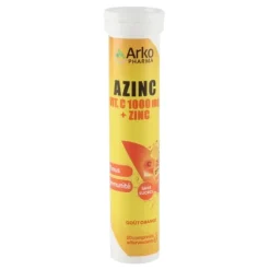 Azinc Vit C 1000 mg + Zinc comprimés effervescents
