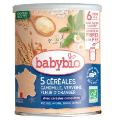 Babybio céréales bébé Verveine Fleur d'oranger Camomille