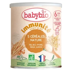 Babybio 5 céréales nature Riz Blé Avoine Seigle Quinoa