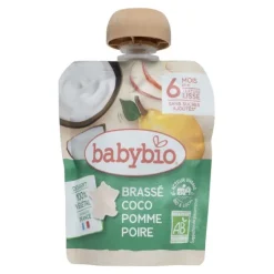 Babybio gourde Brassé Coco Pomme Poire bio