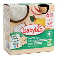 Babybio gourde Brassé Coco Pomme Poire bio