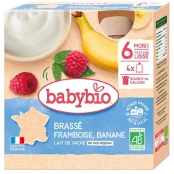 Babybio gourdes brassé framboise banane bio