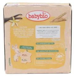 Babybio Gourdes Crème semoule vanille bio