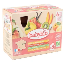 Babybio gourdes fruits multi-parfums bio
