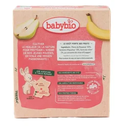 Babybio Gourdes Poire Banane Millet bio