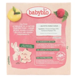 Babybio gourdes Pomme Framboise bio