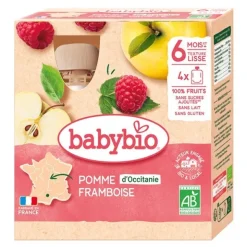 Babybio gourdes Pomme Framboise bio