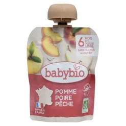 Babybio Gourdes Pomme Poire Pêche bio