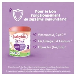 Babybio Optima Croissance lait 3ème âge bio
