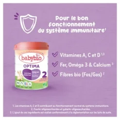 Babybio Optima Lait 2ème âge Bio