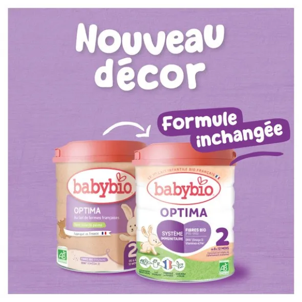 Babybio Optima Lait 2ème âge Bio