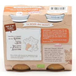 Babybio Petits Pots bébé Carotte Pruneau Boeuf