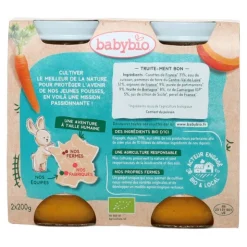 Babybio Petits Pots bébé Carotte Potimarron Truite