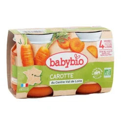 Babybio Petits pots Bébé Carotte du Centre-Val de Loire