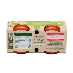 Babybio Petits pots Bébé Carotte du Centre-Val de Loire