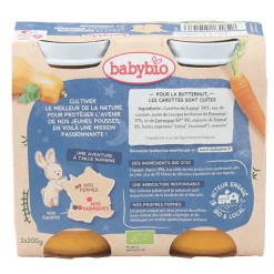 Babybio Petits pots Bébé Carotte Butternut Riz