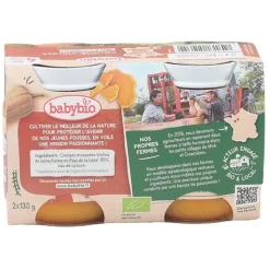 Babybio Petits Pots bébé Courge violina Bio