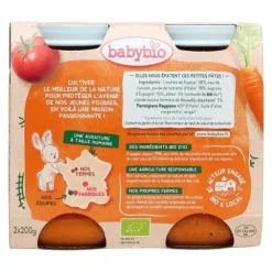 Babybio Petits Pots bébé Légumes et pâtes façon bolognaise