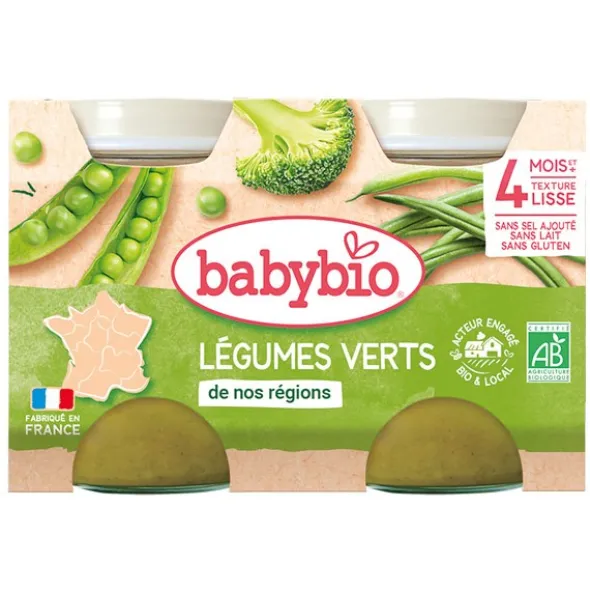 Babybio Petits Pots bébé Légumes verts bio
