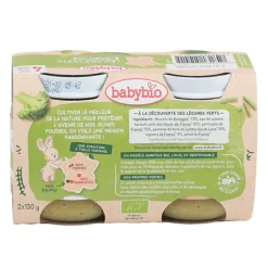 Babybio Petits Pots bébé Légumes verts bio