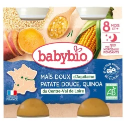 Babybio Petits Pots bébé Maïs doux patate douce quinoa bio