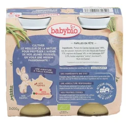 Babybio Petits Pots bébé Panais haricots verts riz bio