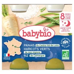 Babybio Petits Pots bébé Panais haricots verts riz bio