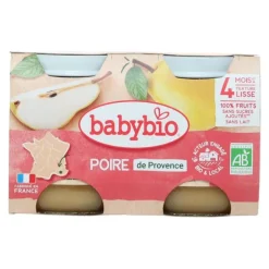 Babybio Petits pots Bébé Poire de Provence bio