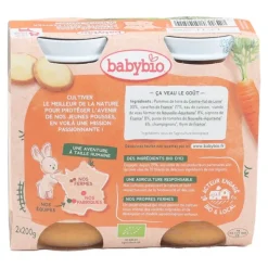 Babybio Petits Pots bébé pomme de terre carotte veau