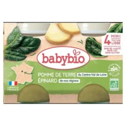 Babybio Petits Pots bébé Pomme de terre Epinard bio