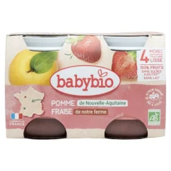 Babybio Petits Pots bébé Pomme Fraise