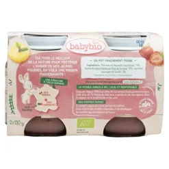 Babybio Petits Pots bébé Pomme Fraise