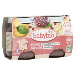 Babybio Petits Pots bébé Pomme Grenade bio