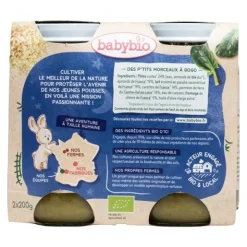 Babybio Petits pots Bébé Pâtes Epinards Fromage de chèvre