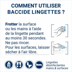 Baccide lingettes désinfectantes