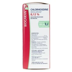 Bain de bouche Chlorhexidine 0,12% sans alcool