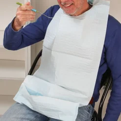 Bavoir adulte à poche 3 plis