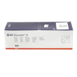 BD Discardit II seringue 2 pièces x100