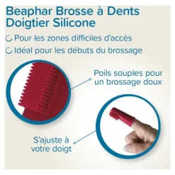 Beaphar Brosse à dents doigtier Chien et Chat