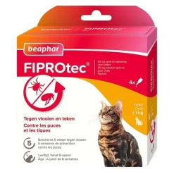 Beaphar Fiprotec chat pipettes anti puce